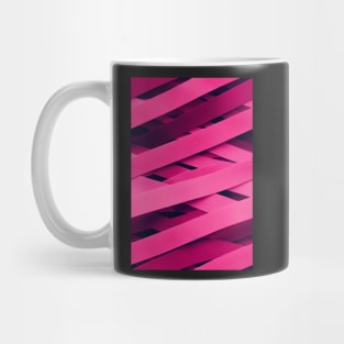 In October We Wear Pink - Pink Awerness Ribbons, best pattern for Pinktober! #3 Mug